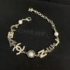 692ffe1599f2d84055c8e9ca Xiaoxiang New Arrival English Letter Inlaid White Black Rhinestone Bracelet ✨✨🦋