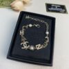 692ffe1599f2d84055c8e9cb Xiaoxiang New Arrival English Letter Inlaid White Black Rhinestone Bracelet ✨✨🦋