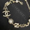 692ffe1599f2d84055c8e9cc Xiaoxiang New Arrival English Letter Inlaid White Black Rhinestone Bracelet ✨✨🦋