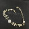 692ffe1899f2d84055c8e9ce Xiaoxiang New Arrival English Letter Inlaid White Black Rhinestone Bracelet ✨✨🦋