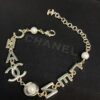 692ffe1b99f2d84055c8e9d2 Xiaoxiang New Arrival English Letter Inlaid White Black Rhinestone Bracelet ✨✨🦋