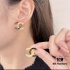 692ffe2b99f2d84055c8e9e2 Xiaoxiang New Arrival Enamel Black and Gold Two-Tone Double C Stud Earrings Minimalist ✨✨