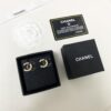 692ffe3099f2d84055c8e9e8 Xiaoxiang New Arrival Enamel Black and Gold Two-Tone Double C Stud Earrings Minimalist ✨✨