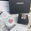 CHANE New Style Square 24S Pink Double C Heart Pearl Multi-Element Brooch