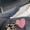 692ffe3899f2d84055c8e9f2 CHANE New 24S Pink Camellia Pearl Heart ❤️ Brooch