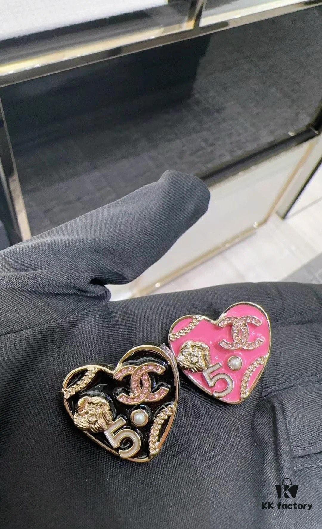 692ffe3899f2d84055c8e9f2 CHANE New 24S Pink Camellia Pearl Heart ❤️ Brooch
