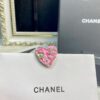 692ffe3b99f2d84055c8e9f5 CHANE New 24S Pink Camellia Pearl Heart ❤️ Brooch