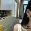 692ffe5499f2d84055c8ea0c New Xiaoxiang Rhombus Faux Diamond Brass Double C Stud Earrings