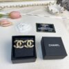 692ffe5999f2d84055c8ea10 New Xiaoxiang Rhombus Faux Diamond Brass Double C Stud Earrings
