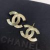 692ffe5a99f2d84055c8ea11 New Xiaoxiang Rhombus Faux Diamond Brass Double C Stud Earrings