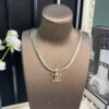 Xiaoxiang New Arrival Metal Chain Snake Bone Double C Pendant Necklace