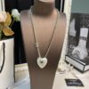 692ffe9d99f2d84055c8ea4a Xiaoxiang New Arrival Heart-Shaped White Peach Heart 💖 Resin Minimalist Necklace ✨