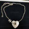692ffe9e99f2d84055c8ea4c Xiaoxiang New Arrival Heart-Shaped White Peach Heart 💖 Resin Minimalist Necklace ✨