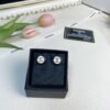 Chic New Arrival Black and White Button Round Resin Stud Earrings ✨✨