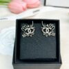 Xiaoxiang New Arrival Hollow Pattern Double C Diamond-Inlaid Earrings ✨✨