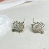Xiaoxiang New Arrival Hollow Pattern Double C Diamond-Inlaid Earrings ✨✨