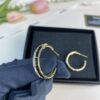 692ffebd99f2d84055c8ea68 Xiaoxiang New Arrival Black and White Rhinestone Inlaid Small Hoop Earrings ✨✨
