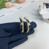 692ffec199f2d84055c8ea6c Xiaoxiang New Arrival Black and White Rhinestone Inlaid Small Hoop Earrings ✨✨