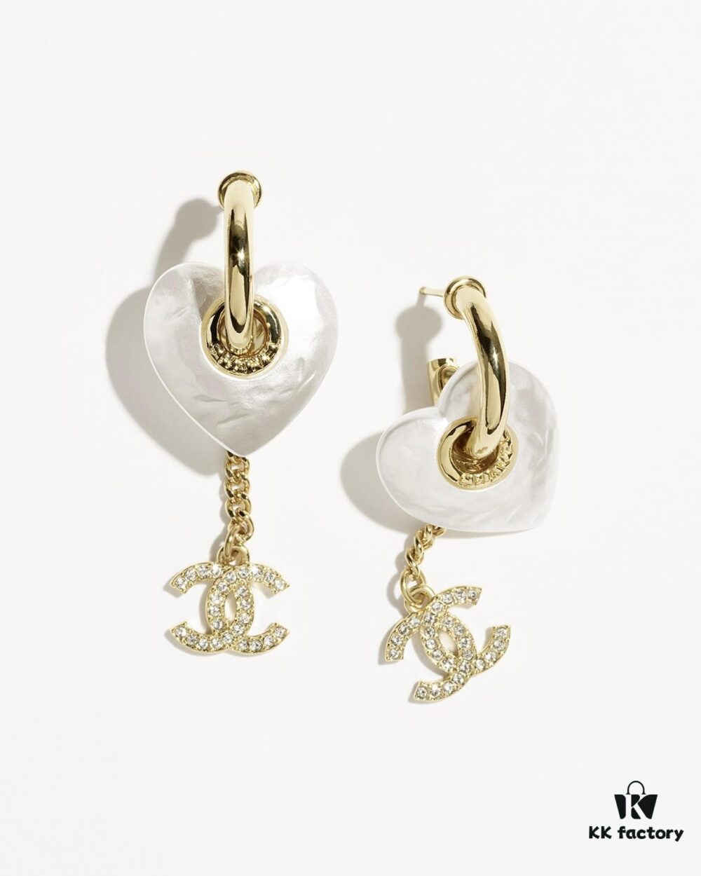 692ffeda99f2d84055c8ea86 CHANE New Style Resin Heart Pierced Hook Earrings