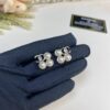 New Xiaoxiang Pearl Square Small Stud Earrings ✨🦋