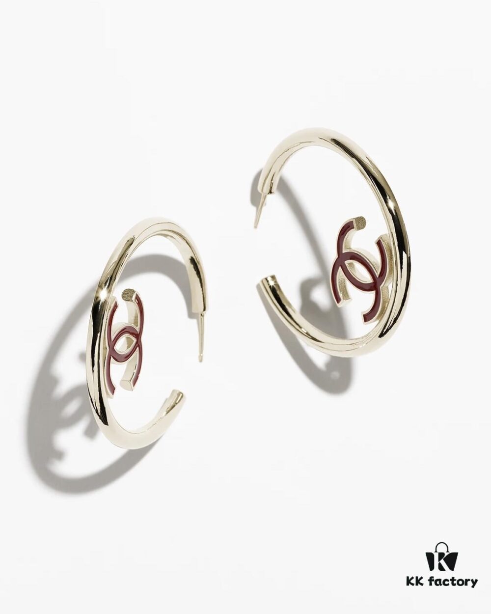 692fff0a99f2d84055c8eaa5 Xiaoxiang New Style Drip Oil Half Circle Double-Sided Earrings