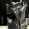 Xiaoxiang New Style Drip Oil Half Circle Double-Sided Earrings
