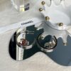 Xiaoxiang New Style Drip Oil Half Circle Double-Sided Earrings