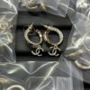 Xiao Xiang New Style Half Rhinestone Earrings