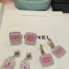 692fff2b99f2d84055c8eac5 CHANE New Rhombus Pendant Perfume Bottle Resin Acrylic Stud Earrings