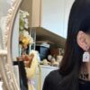 692fff3599f2d84055c8ead7 CHANE New Rhombus Pendant Perfume Bottle Resin Acrylic Stud Earrings