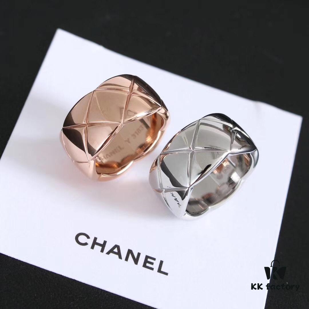 692fff3d99f2d84055c8eae6 Chanel's Most Loved Star-Favorite Ring: COCO CRUSH Collection with Classic Quilted Pattern, 18K Gold-Plated Au 750 Craftsmanship, Full Range of Sizes in Rose Gold, Gold, and Silver