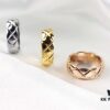 692fff3f99f2d84055c8eaea Chanel Coco Crush Series Quilted Pattern Ring, S925 Sterling Silver Heavy Craft, Available in White Gold, Rose Gold, and Yellow Gold Finish