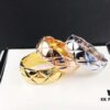 692fff4099f2d84055c8eaeb Chanel Coco Crush Series Quilted Pattern Ring, S925 Sterling Silver Heavy Craft, Available in White Gold, Rose Gold, and Yellow Gold Finish
