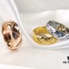 692fff4099f2d84055c8eaec Chanel Coco Crush Series Quilted Pattern Ring, S925 Sterling Silver Heavy Craft, Available in White Gold, Rose Gold, and Yellow Gold Finish