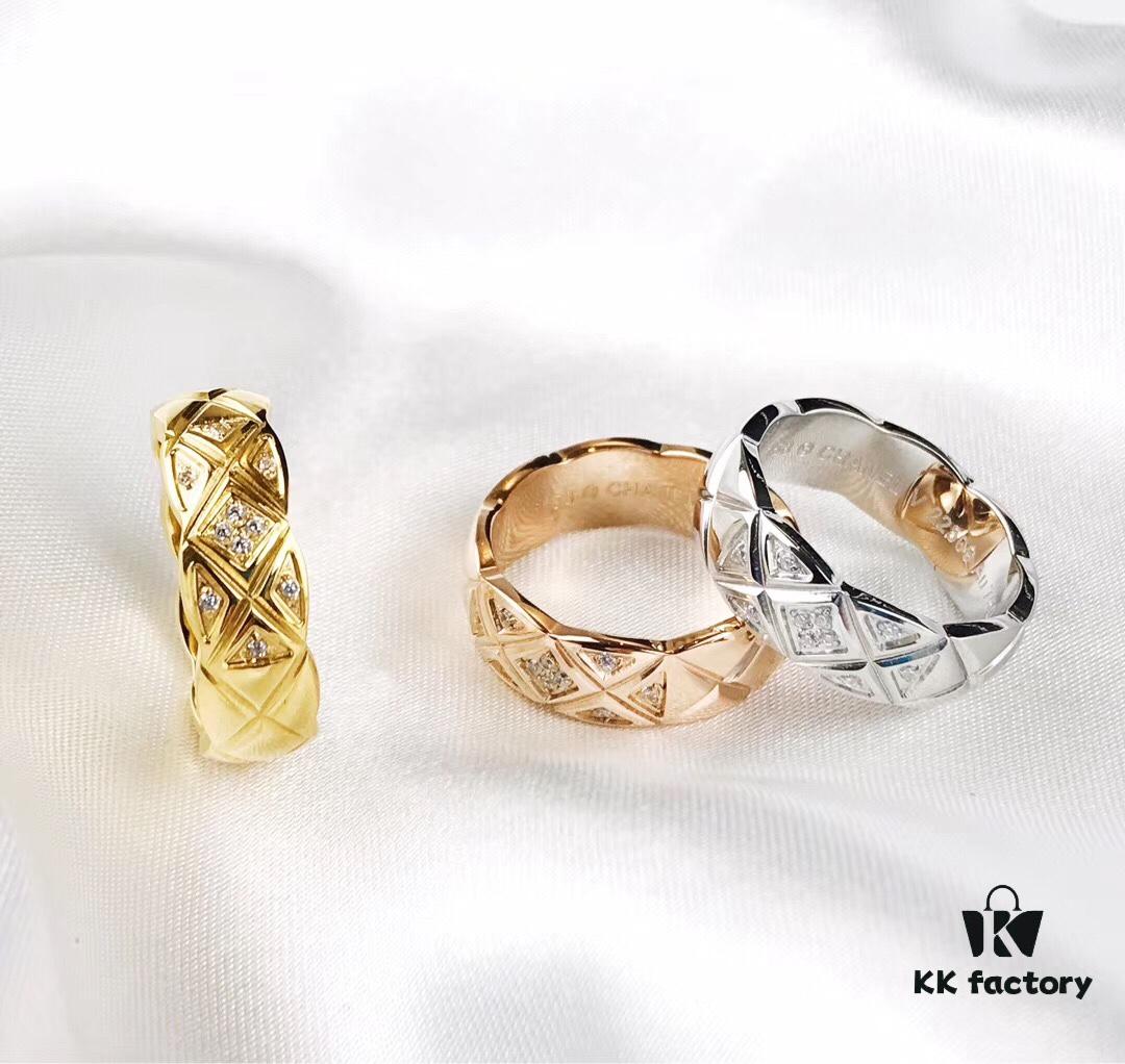 692fff5b99f2d84055c8eb0f Exquisite New Arrival - Ultra-Unique CHANEL COCO Crush Gold Diamond-Cut Ring, Highly Recommended Across Major Apps and Websites, Stylish and Sentimental, Perfect Couple Rings