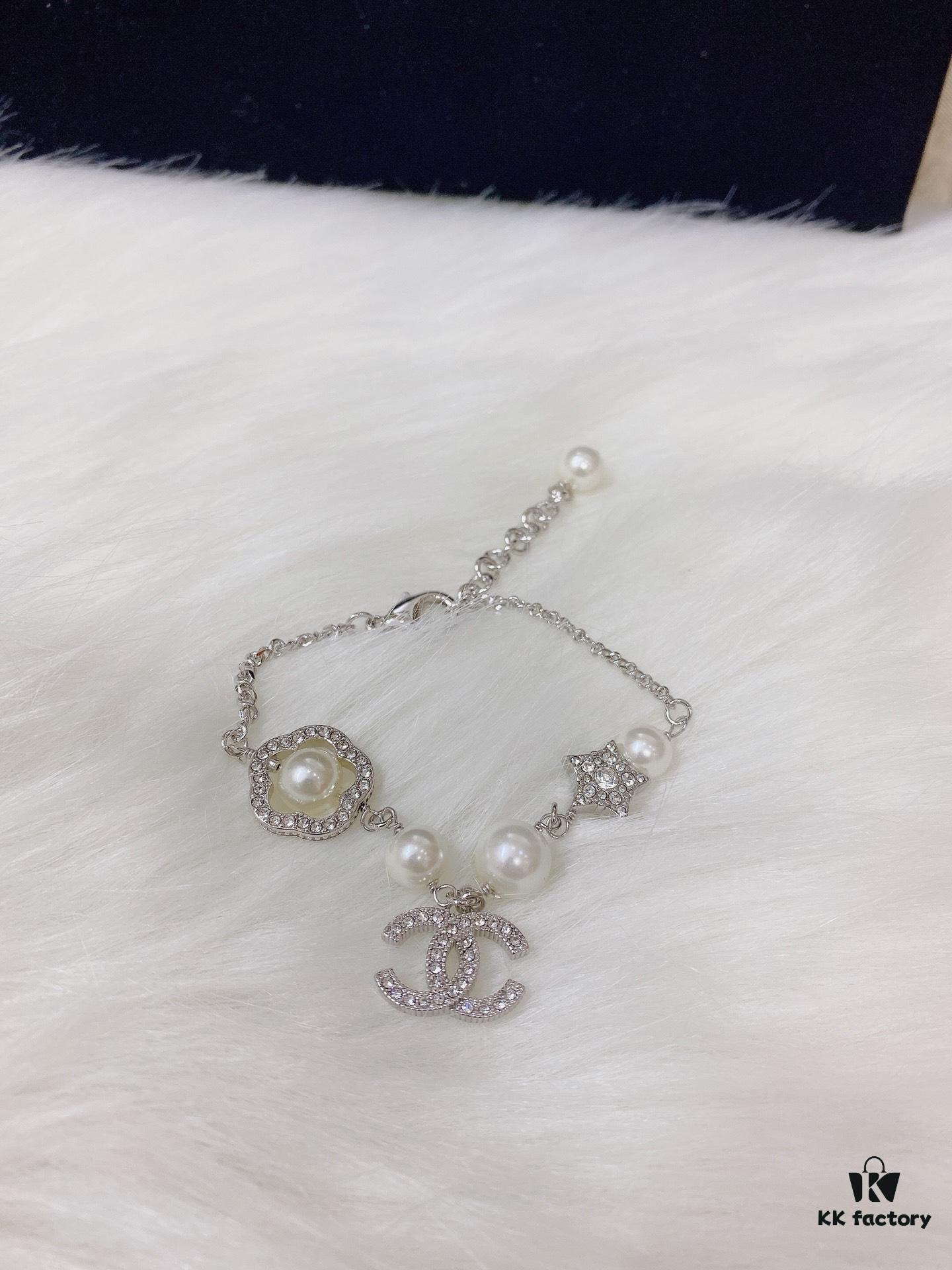 692fff8799f2d84055c8eb4f Chanel ZP Pearl Bracelet in Original Brass Material with Shell Beads