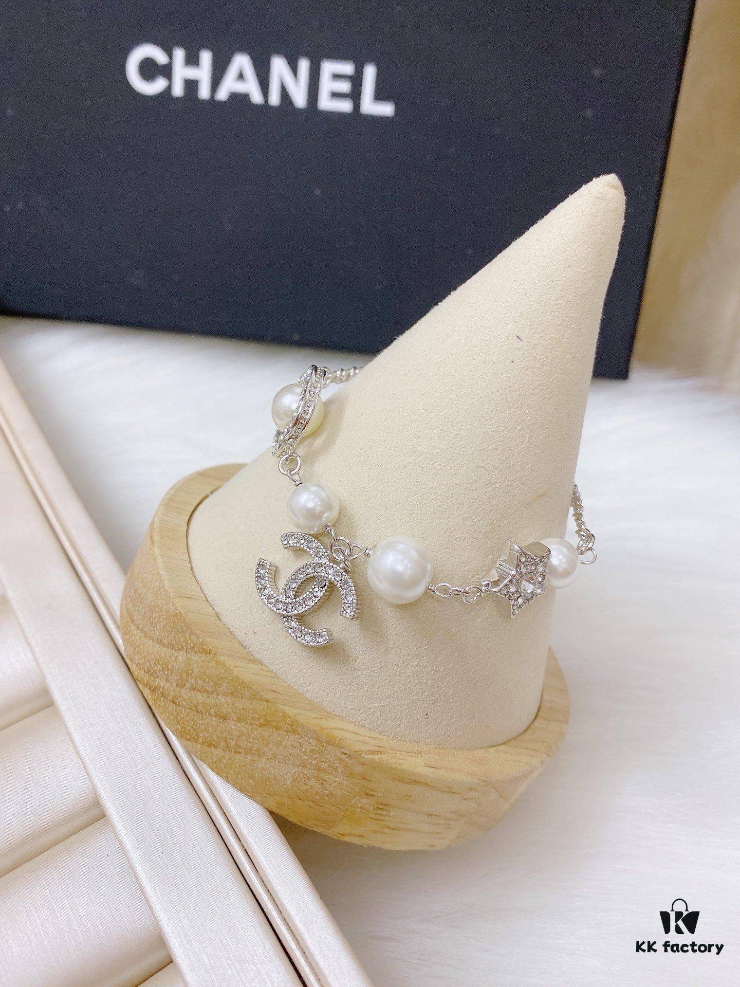 692fff8b99f2d84055c8eb50 Chanel ZP Pearl Bracelet in Original Brass Material with Shell Beads