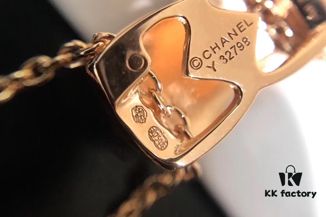 Chanel Coco Crush Ring and Quilted Necklace