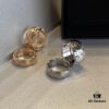 692fffae99f2d84055c8eb84 New Coco Ring, ZP One-to-One Version, Matching All Details with ZP, Including Grooves on the Inner Band, 360-Polished for Comfort, Gradient Diamond-Cut Chevron Pattern on Outer Band, Crafted with Imported CNC Precision Carving, Made with V-Gold Plating Technology