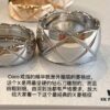 692fffaf99f2d84055c8eb87 New Coco Ring, ZP One-to-One Version, Matching All Details with ZP, Including Grooves on the Inner Band, 360-Polished for Comfort, Gradient Diamond-Cut Chevron Pattern on Outer Band, Crafted with Imported CNC Precision Carving, Made with V-Gold Plating Technology