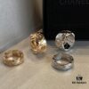 692fffb699f2d84055c8eb8d New Coco Ring, ZP One-to-One Version, Matching All Details with ZP, Including Grooves on the Inner Band, 360-Polished for Comfort, Gradient Diamond-Cut Chevron Pattern on Outer Band, Crafted with Imported CNC Precision Carving, Made with V-Gold Plating Technology