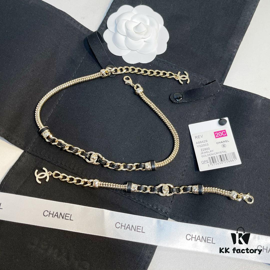 692fffb899f2d84055c8eb90 ❗️New Arrival❗️ Authentic CHANEL CC Leather Bracelet Necklace 2021 New Arrival with Full Original Packaging