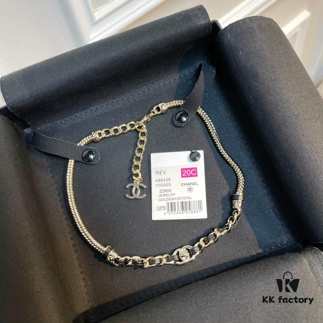 692fffbb99f2d84055c8eb93 ❗️New Arrival❗️ Authentic CHANEL CC Leather Bracelet Necklace 2021 New Arrival with Full Original Packaging