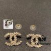 New Arrival Little Xiang 2021 Latest Collection Chanel Curved Full Diamond CC Stud Earrings