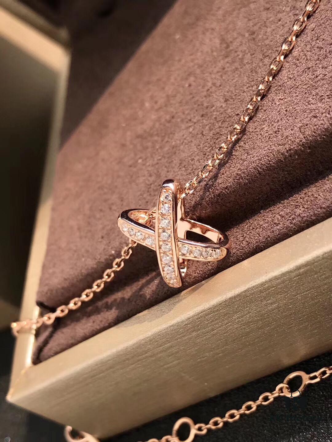 692fffde99f2d84055c8ebba CHAUMET PARIS Liens 'Forever Connected' Diamond Ring, 925 Silver Plated with 18K Gold, Heavily Sparkling – Highly Recommended! Openwork Cross Design Adorned with Brilliant Zirconia Stones, Glittering ✨✨