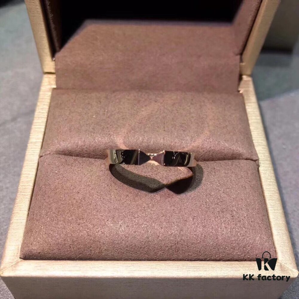 692fffdf99f2d84055c8ebbb CHAUMET Paris X-Shaped Ring, Couple's Matching Band, Men's Plain Version Without Diamonds, Women's Full Diamond Version