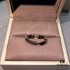 692fffdf99f2d84055c8ebbb CHAUMET Paris X-Shaped Ring, Couple's Matching Band, Men's Plain Version Without Diamonds, Women's Full Diamond Version