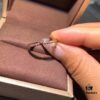 692fffe299f2d84055c8ebbe CHAUMET Paris X-Shaped Ring, Couple's Matching Band, Men's Plain Version Without Diamonds, Women's Full Diamond Version