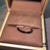 692fffe399f2d84055c8ebbf CHAUMET Paris X-Shaped Ring, Couple's Matching Band, Men's Plain Version Without Diamonds, Women's Full Diamond Version
