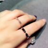 692fffe799f2d84055c8ebc3 CHAUMET Paris X-Shaped Ring, Couple's Matching Band, Men's Plain Version Without Diamonds, Women's Full Diamond Version
